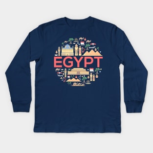 Egypt concept Kids Long Sleeve T-Shirt